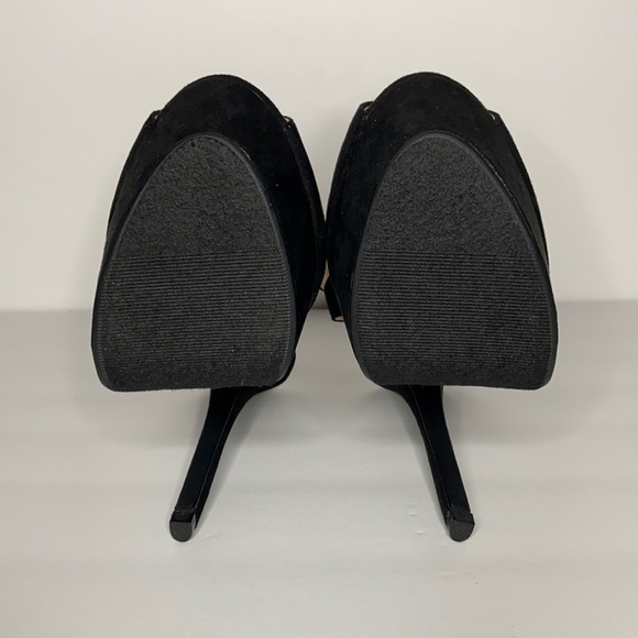 HEART IN D | Women's Black Strap Heels - Picture 4 of 4